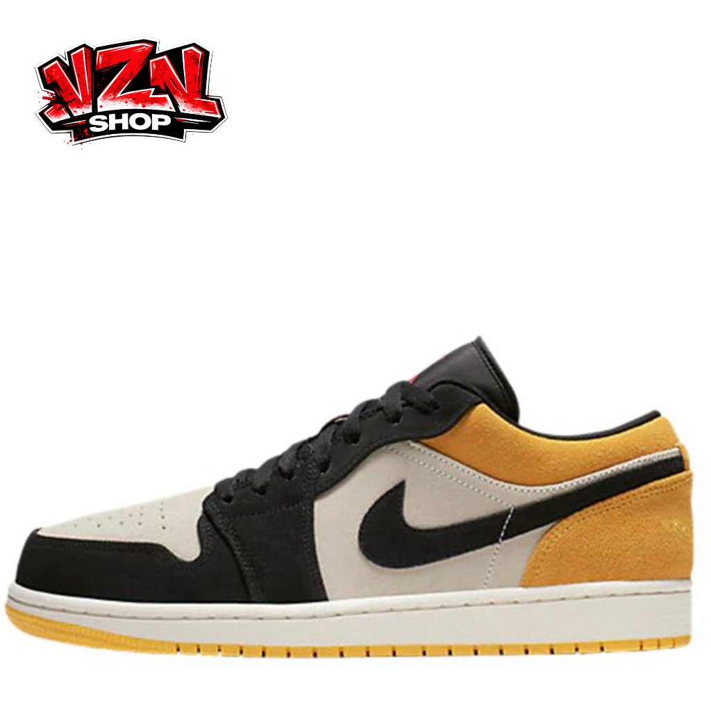 Air Jordan 1 Low- Sail University Gold Black