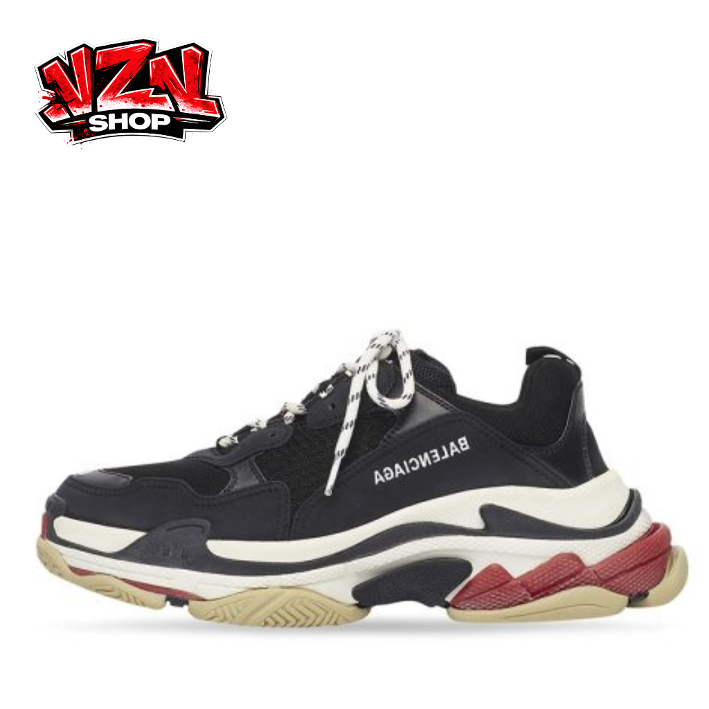 Balenciaga Triple S- Black White Red