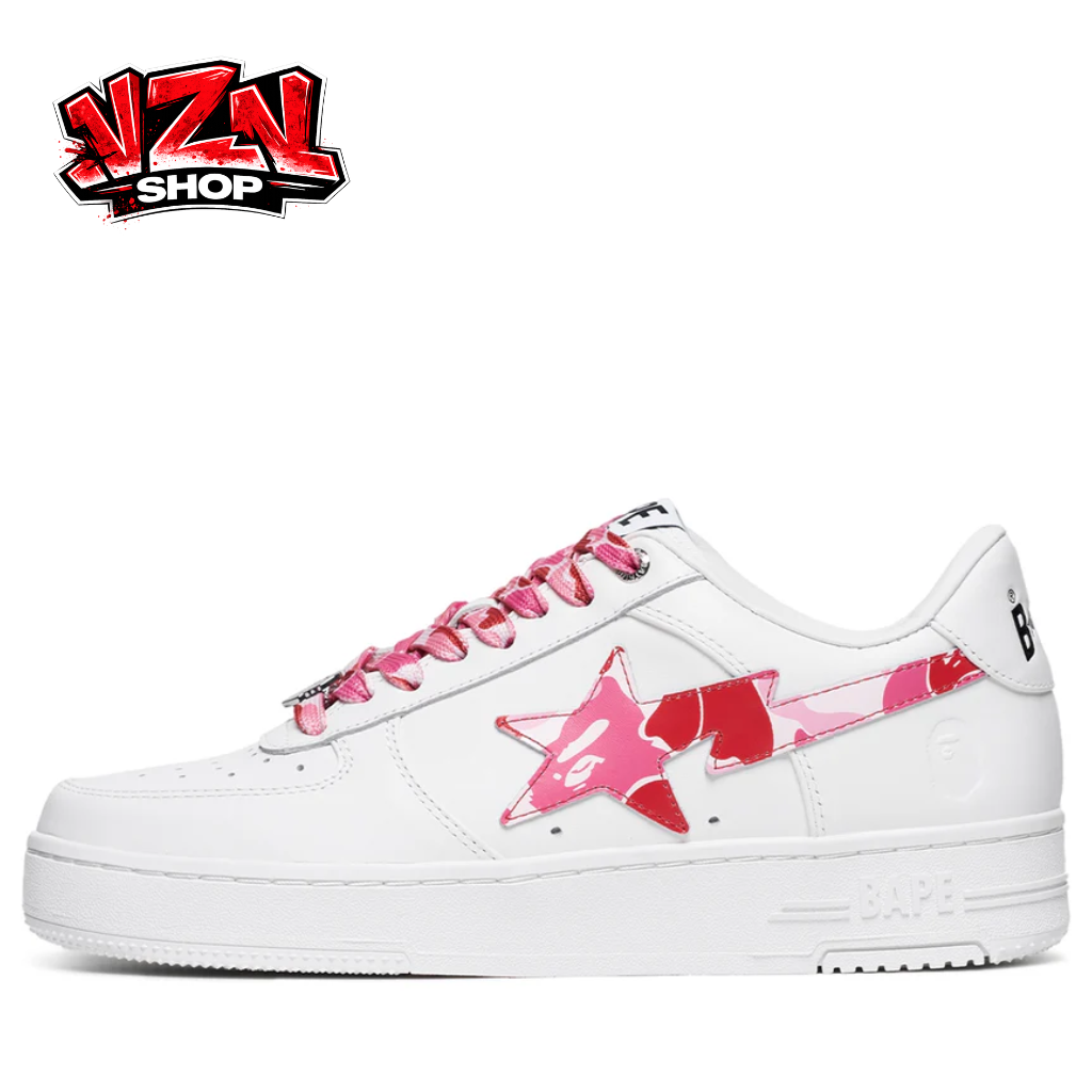 BAPE STA “White Pink Star”