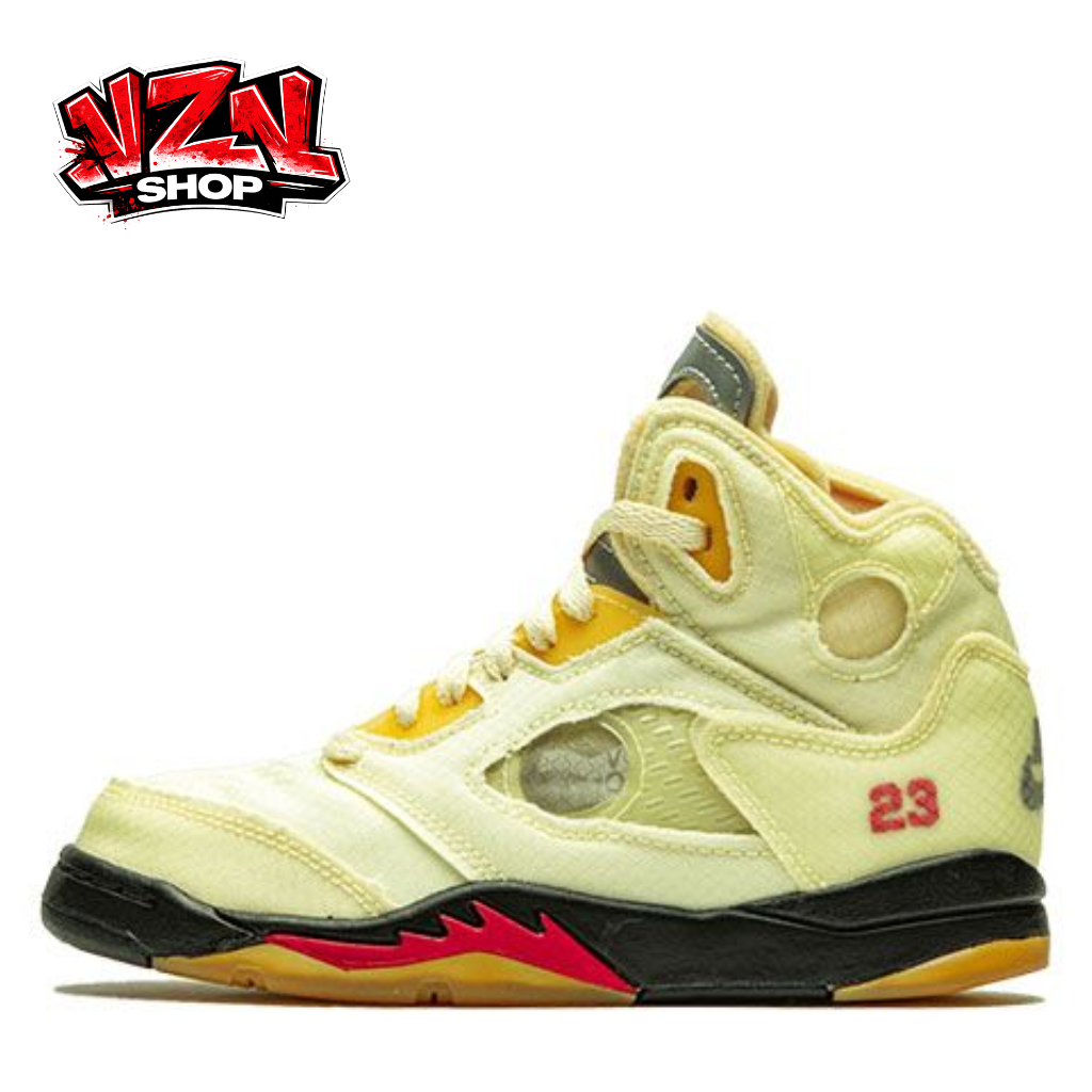 Air Jordan 5- OFF-WHITE Sail