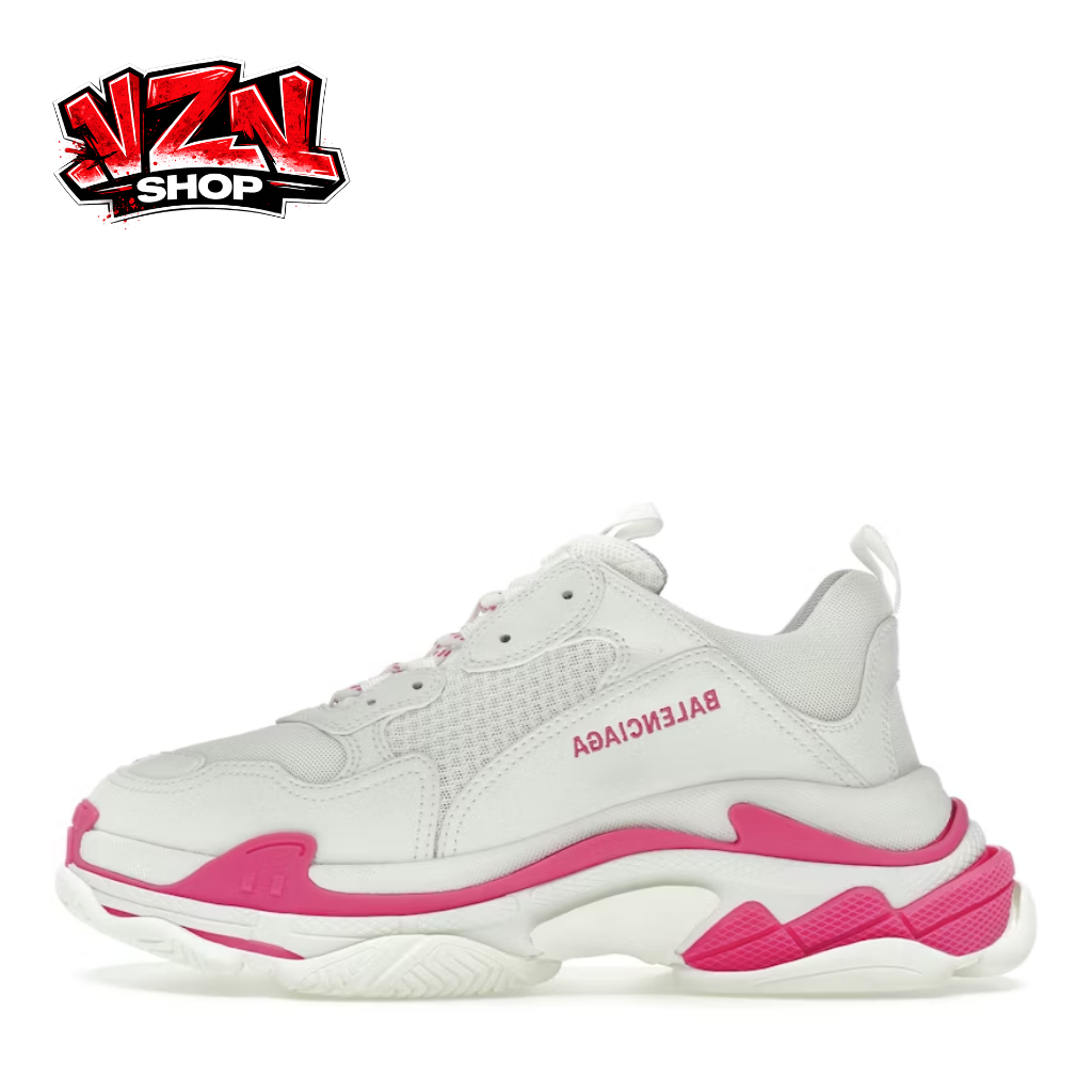 Balenciaga Triple S- White Fluo Pink