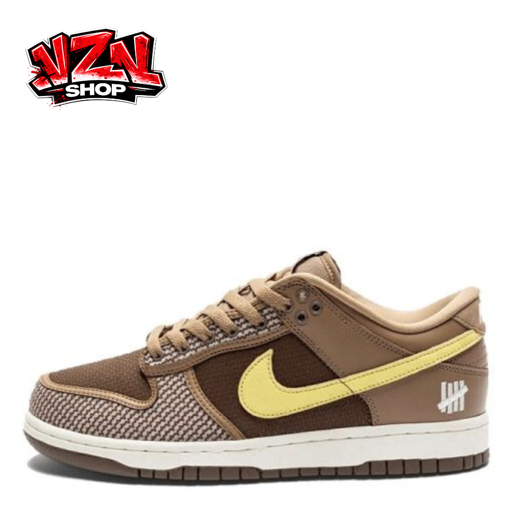 Nike Dunk Low Undefeated 5 On It Brown Yellow
