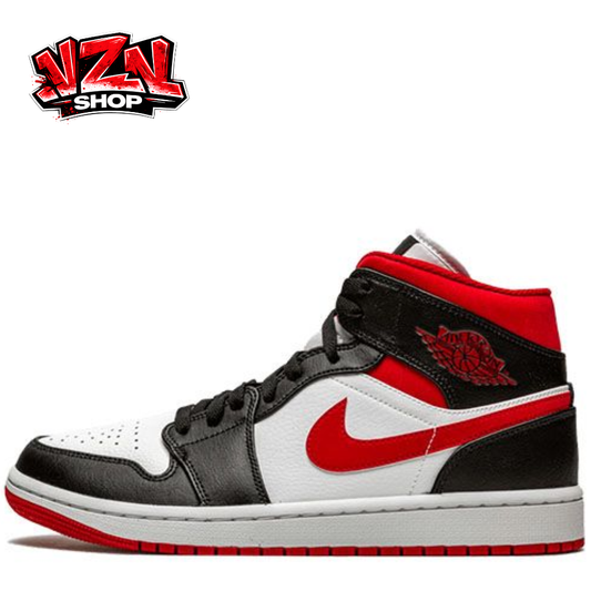 Air Jordan 1- Mid Black Fire Red