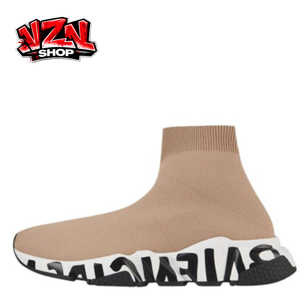 Balenciaga Speed Trainer “Beige/Black Logo Sole”